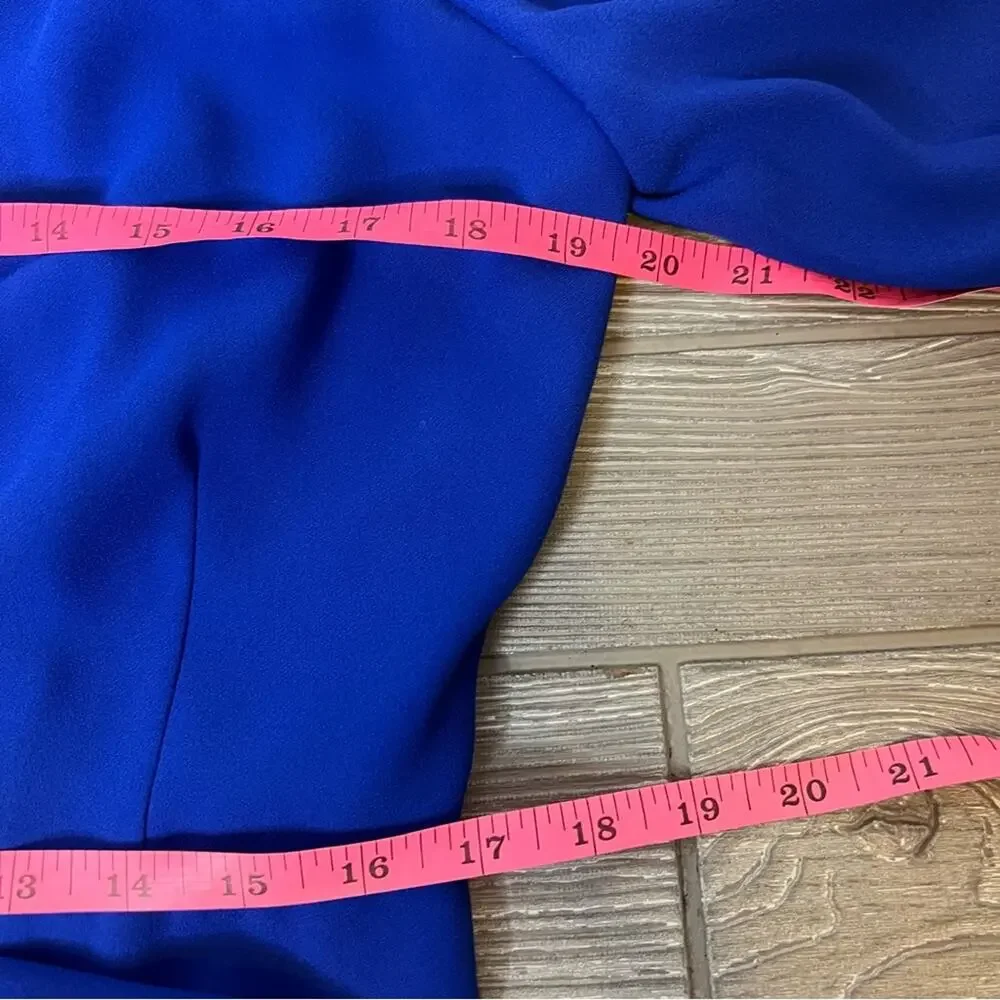 J. Crew Wrap dress in 365 crepe blue sz 8‎